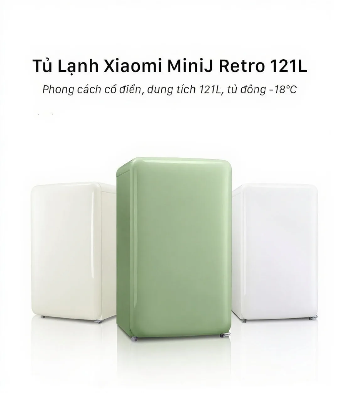 Tủ Lạnh Xiaomi MiniJ Retro 121L