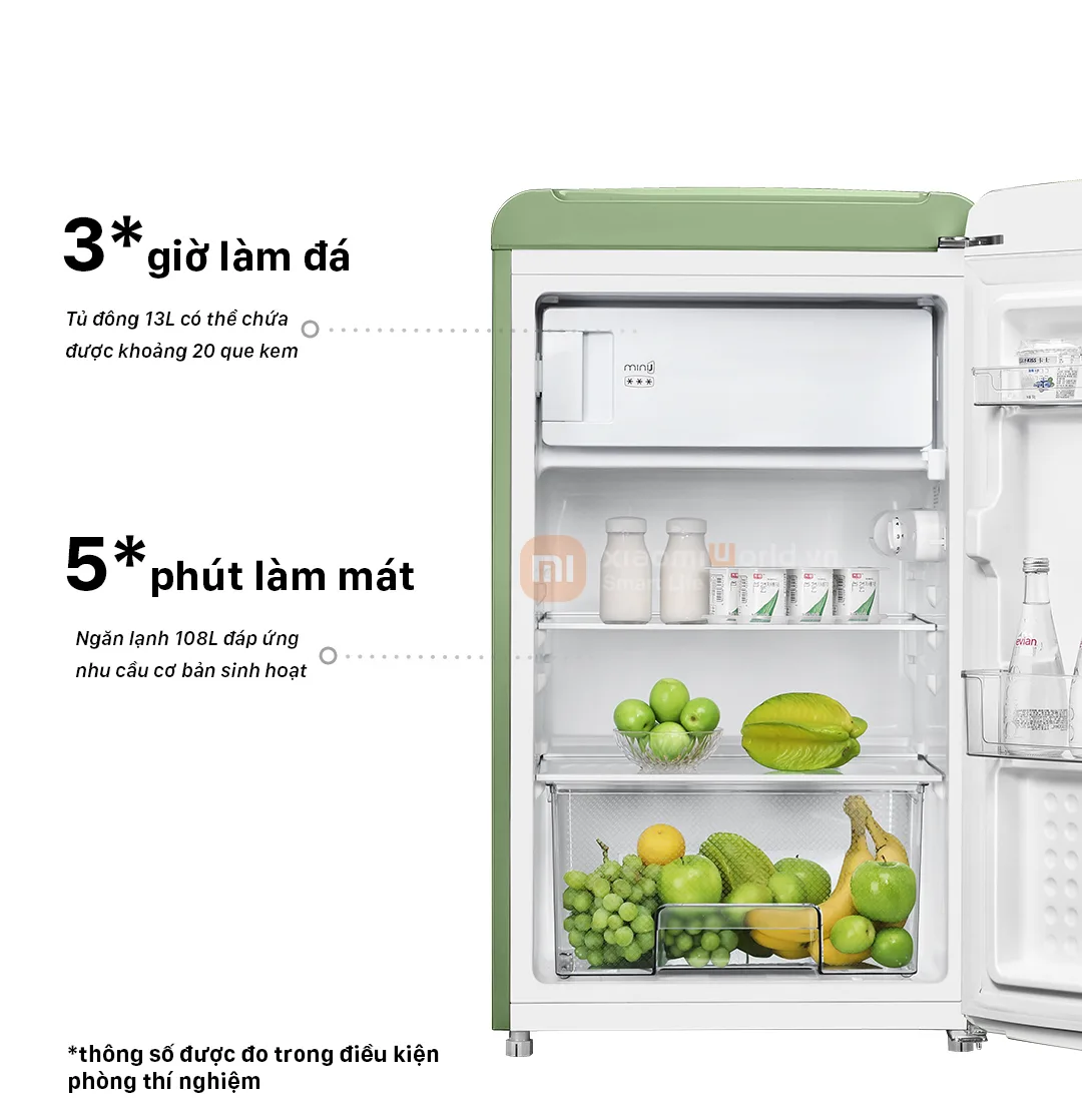 Tủ Lạnh Xiaomi MiniJ Retro 121L - Ảnh 4