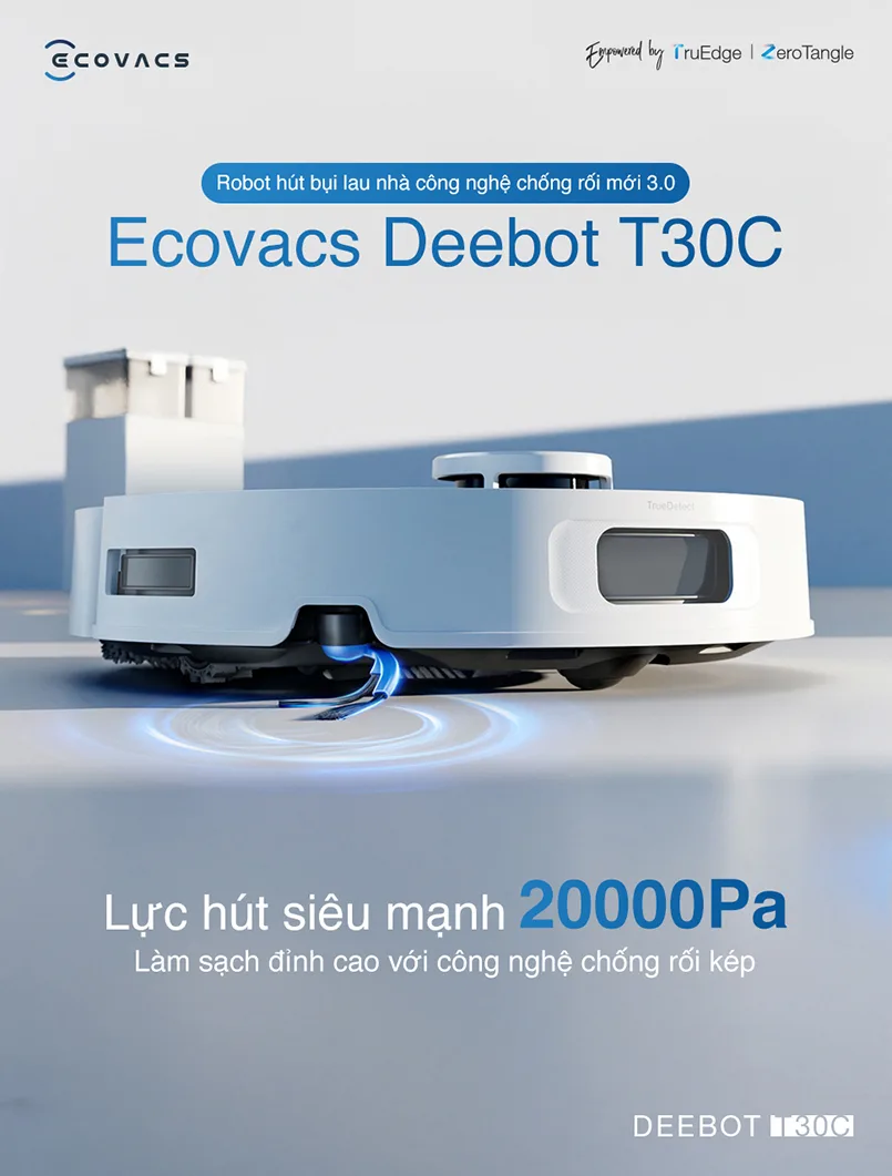 Robot hút bụi Ecovacs Deebot T30C 2025