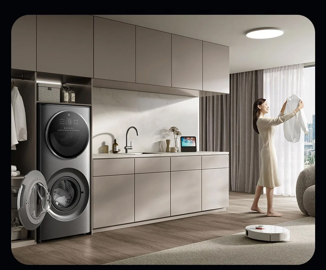 Máy Giặt Sấy Xiaomi Mijia MJ206 2 Tầng, Giặt 15kg Và Sấy 7kg