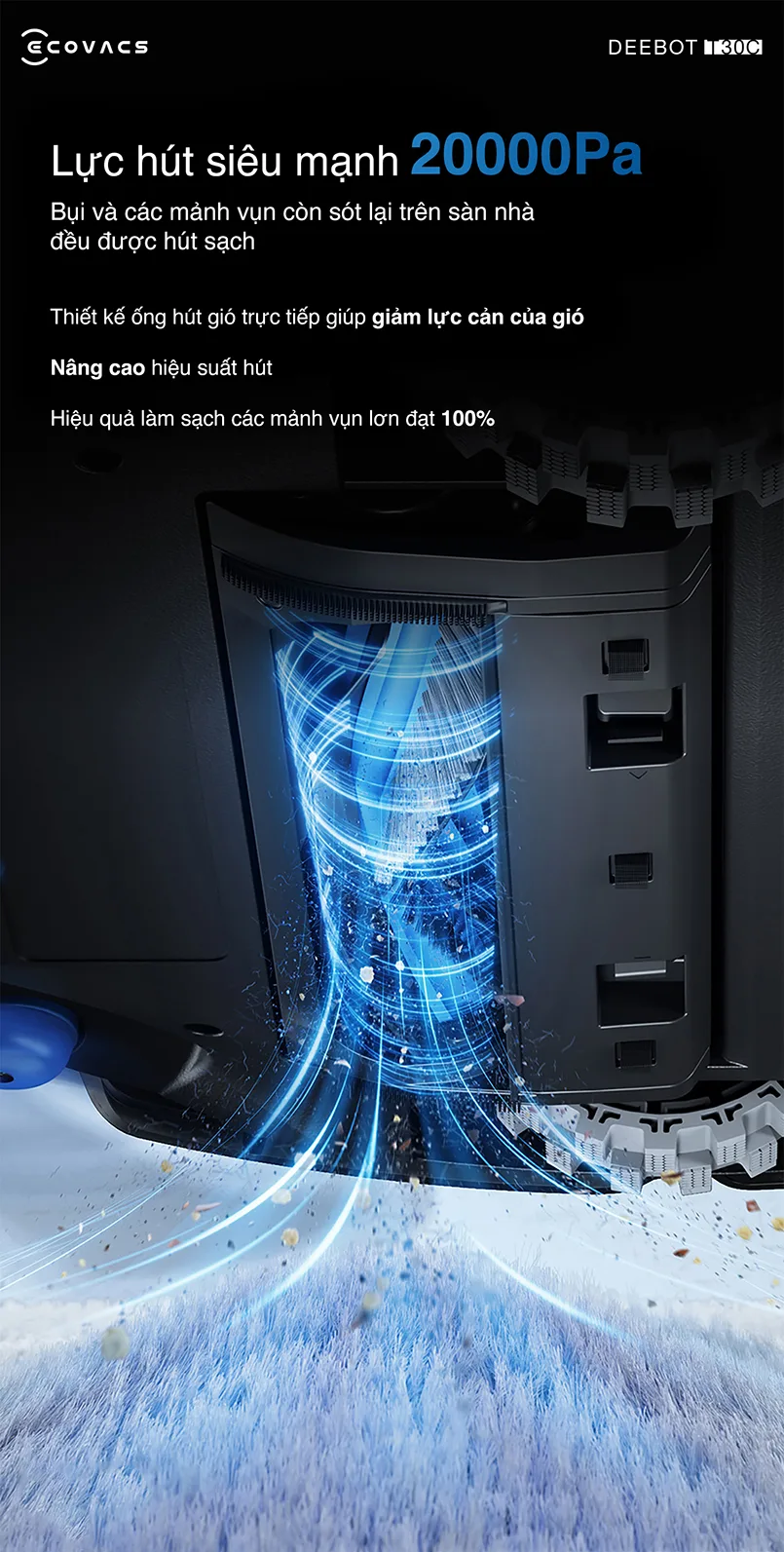 Robot hút bụi Ecovacs Deebot T30C 2025
