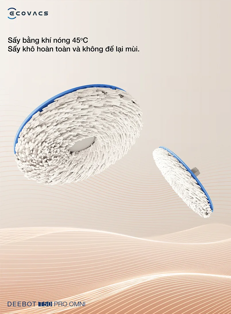 Robot hút bụi lau nhà Ecovacs Deebot T50 Pro Omni