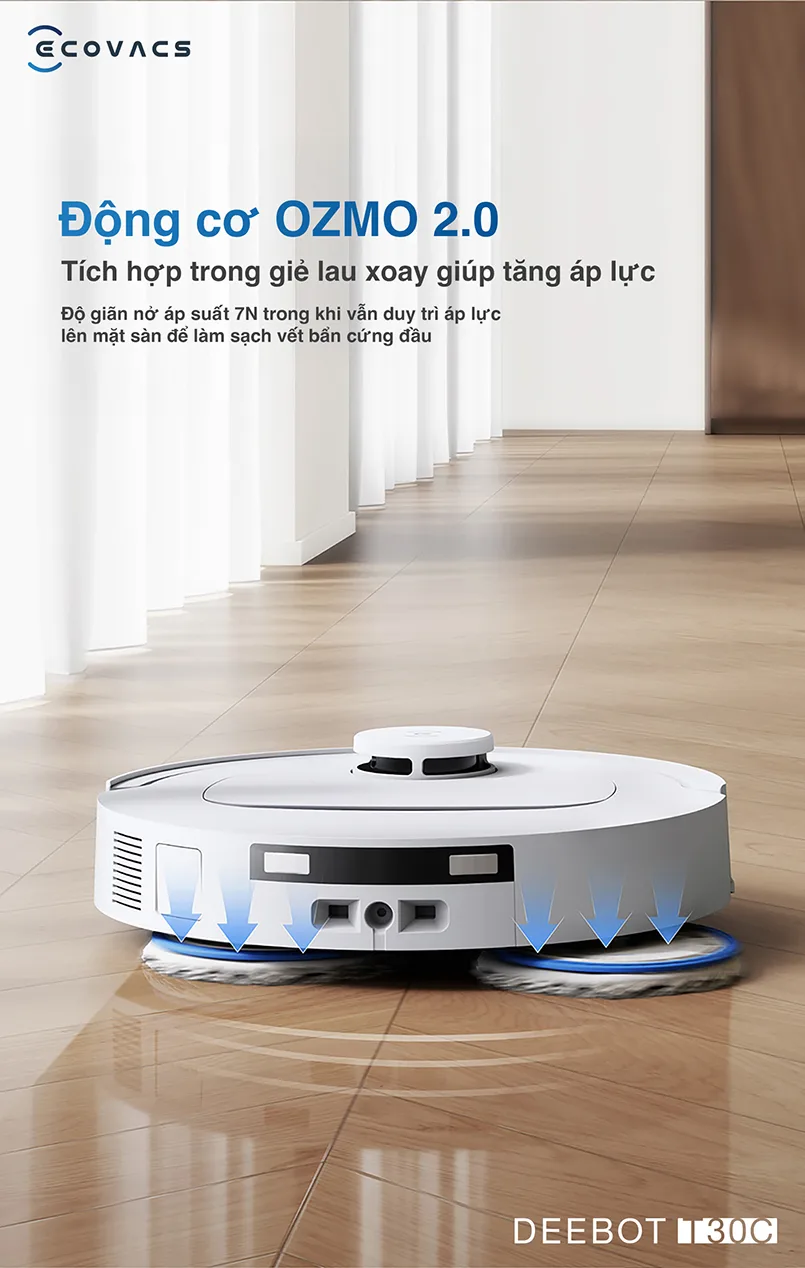 Robot hút bụi Ecovacs Deebot T30C 2025