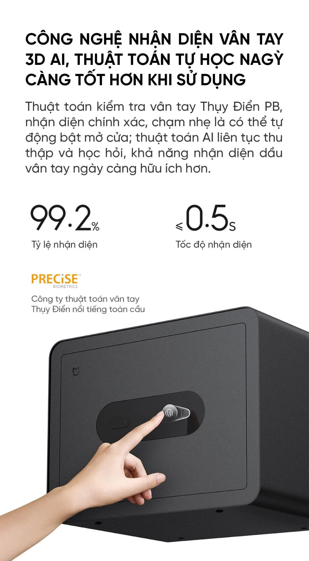 Két sắt thông minh Mijia BGX-5/X1-303 - Ảnh 7