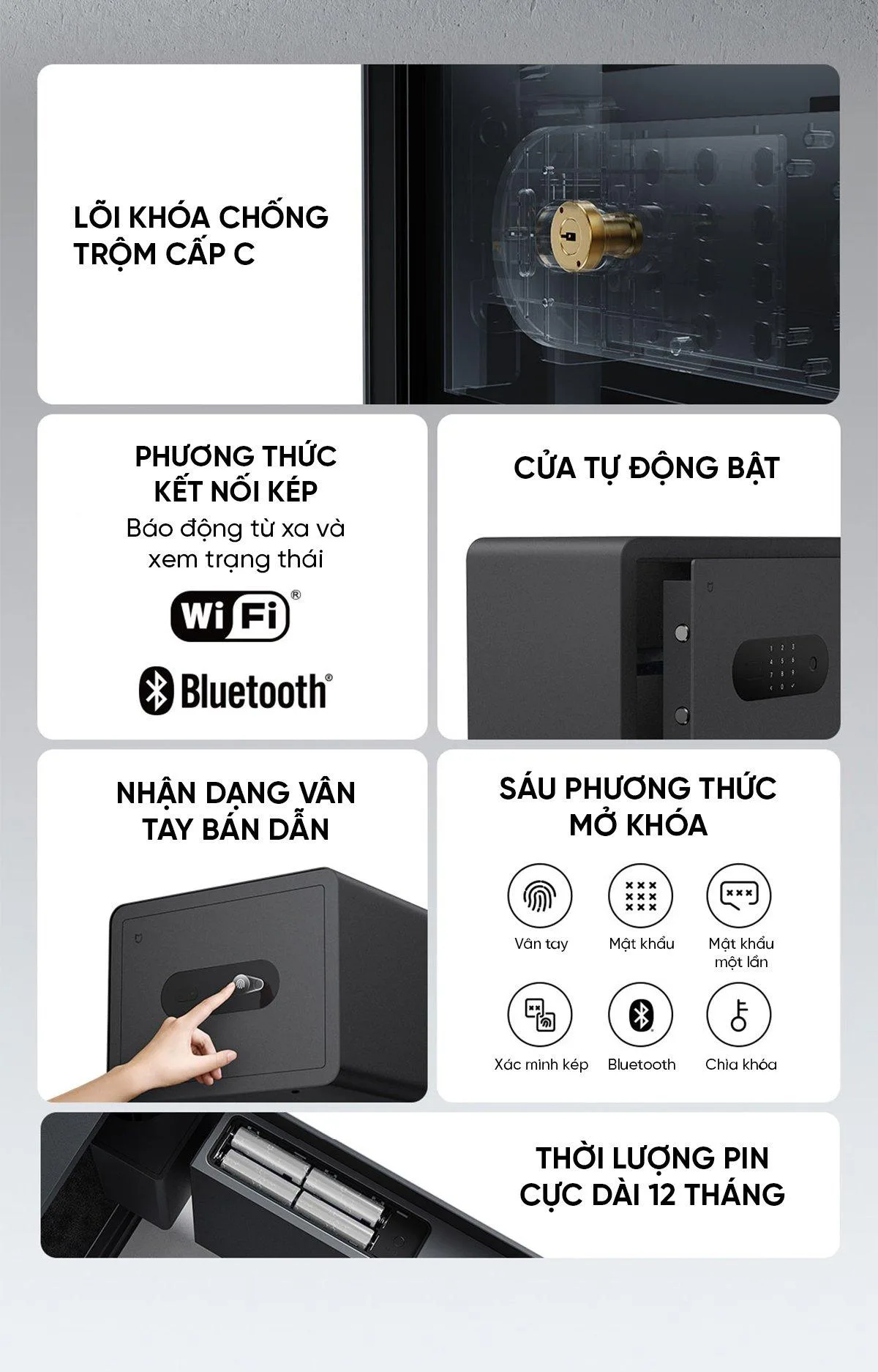 Két sắt thông minh Mijia BGX-5/X1-303