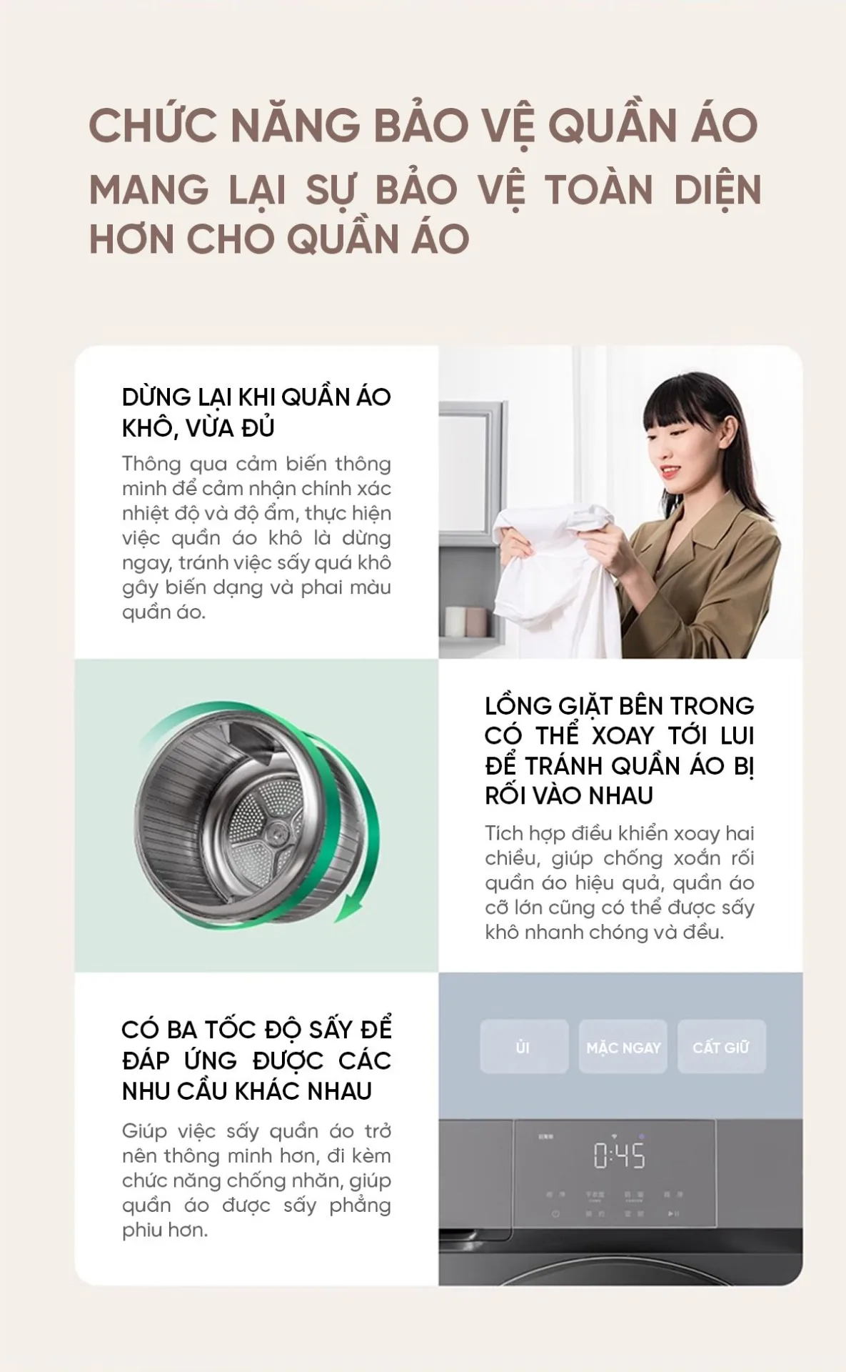Máy sấy Xiaomi Mijia H100MJ102S Titanium 10kg