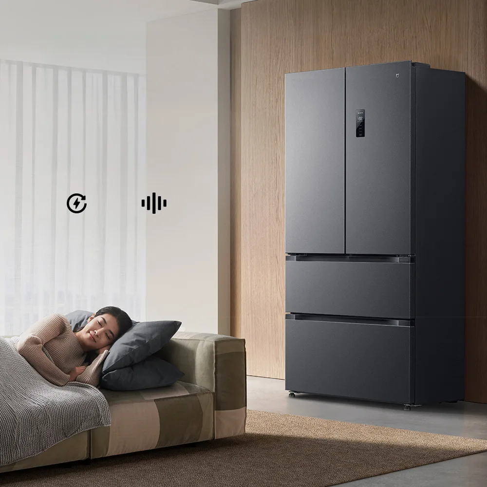 Tủ Lạnh Xiaomi Mijia Pro 508L Kiểu Pháp Màu Đen