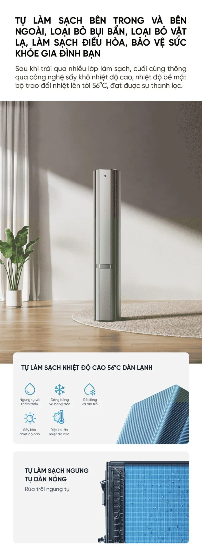 Điều hòa cây Xiaomi Mijia 72LW-NA11/M3A1 3HP 2 chiều
