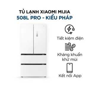 Tủ Lạnh Xiaomi Mijia Pro 508L Kiểu Pháp Màu Trắng