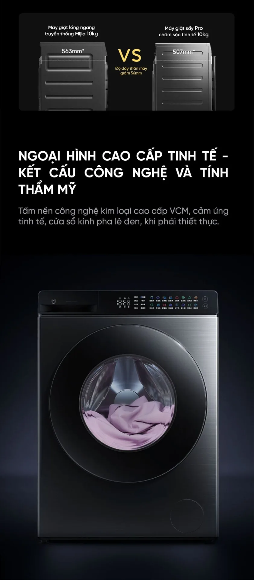 Máy giặt sấy Xiaomi Mijia MJ105, giặt 10kg, sấy 7kg