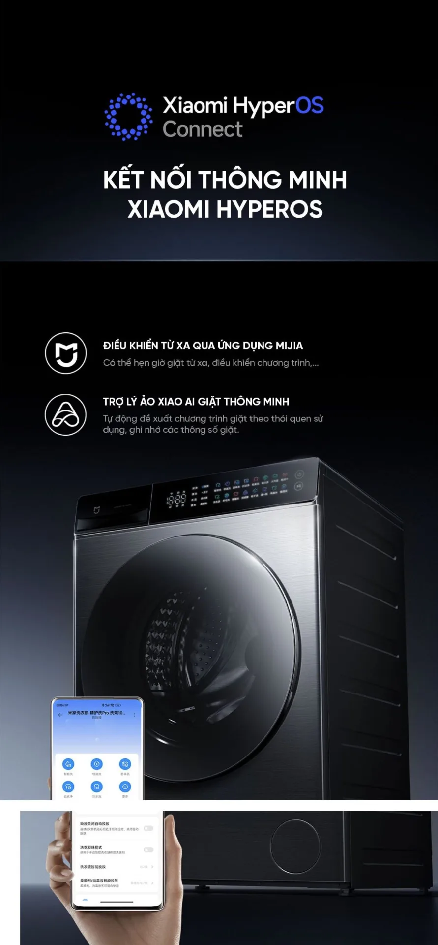 Máy giặt sấy Xiaomi Mijia MJ105, giặt 10kg, sấy 7kg