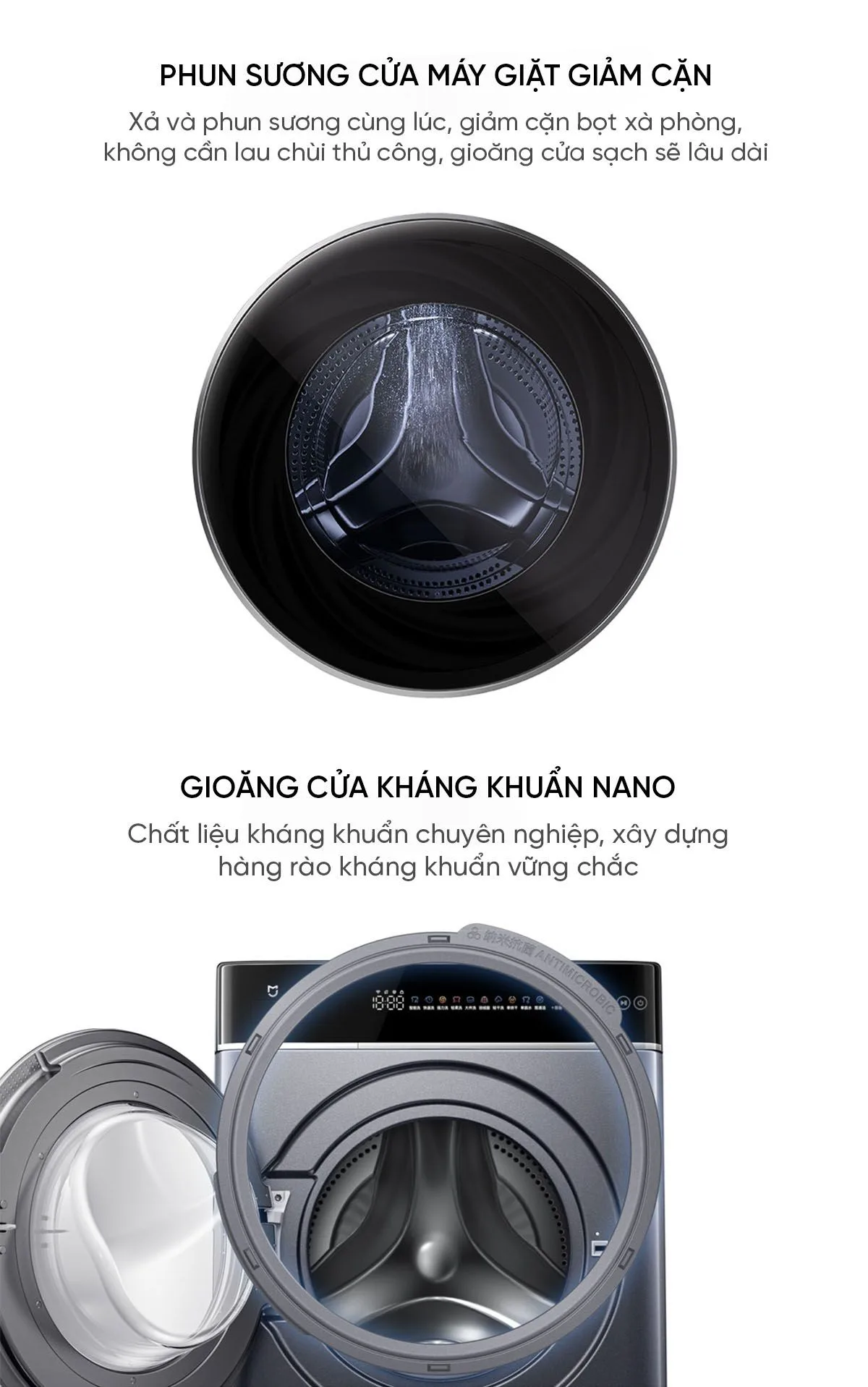 Máy giặt sấy Xiaomi Mijia MJ302, giặt 12kg, sấy 9kg