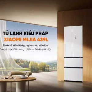 Tủ Lạnh Xiaomi Mijia 439L – Thiết Kế Kiểu Pháp Có Ngăn Đông Mềm