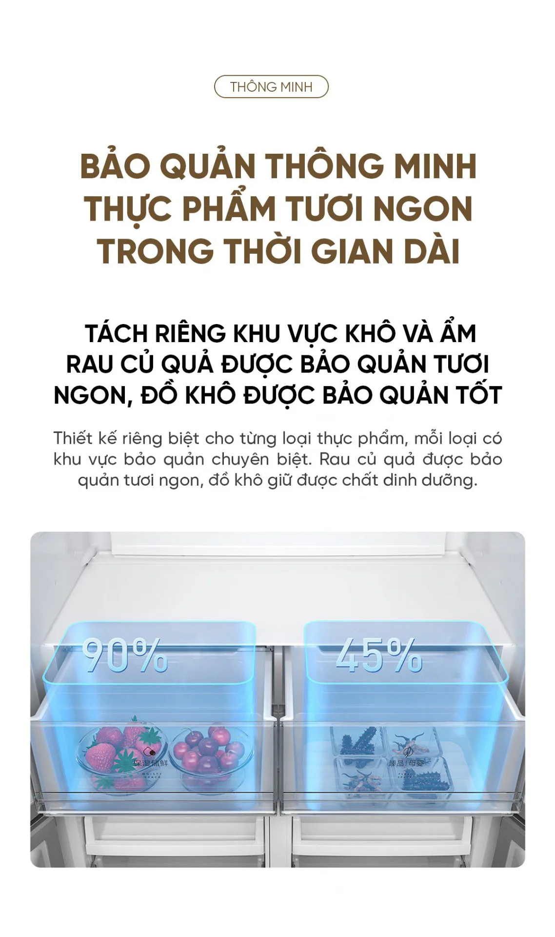 Tủ lạnh Xiaomi Mijia 518L, 4 cửa, có ngăn đông mềm