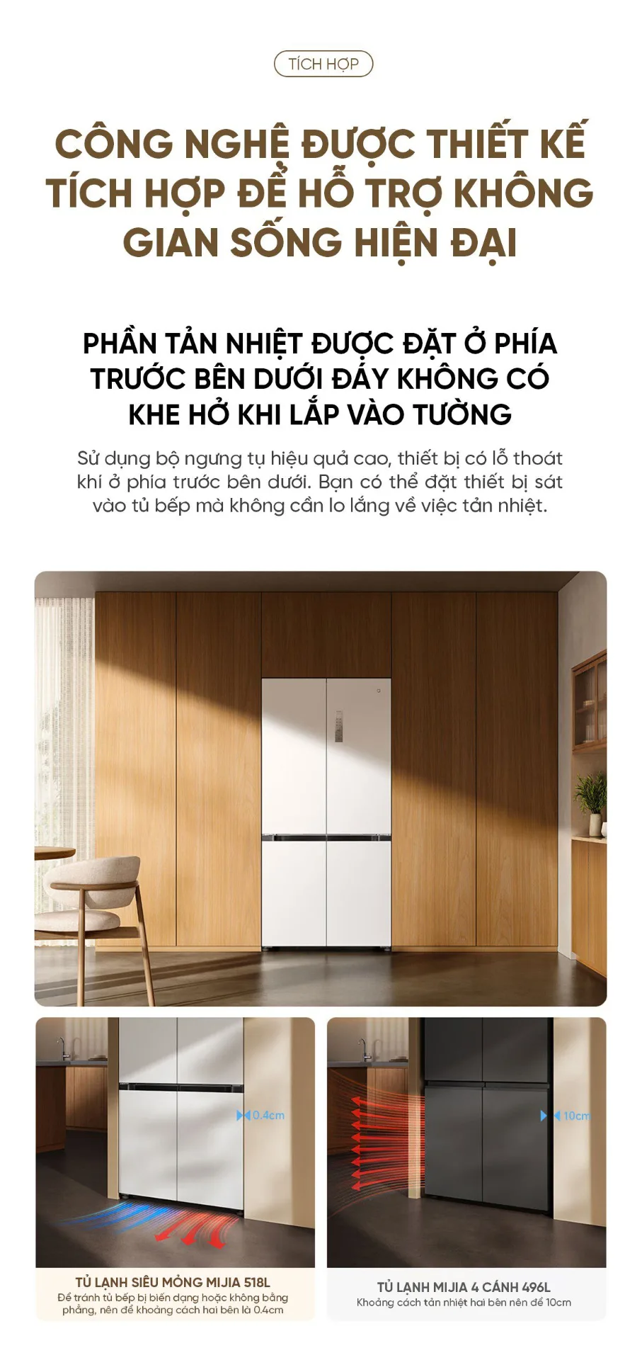 Tủ lạnh Xiaomi Mijia 518L, 4 cửa, có ngăn đông mềm