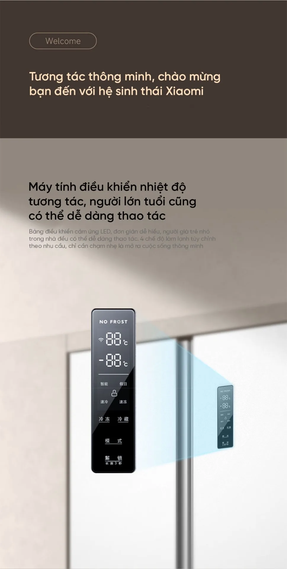 Tủ lạnh Xiaomi Mijia 616L Side by Side ion khử khuẩn cấp đông nhanh