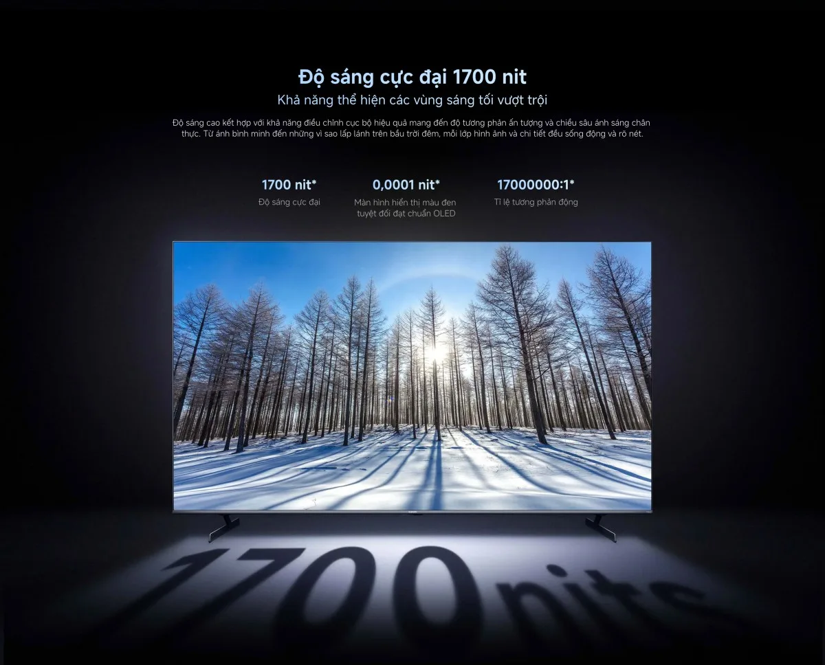 Tivi Xiaomi S75 Mini LED 75 inch 2025 Ram 4G/64G/4k/240Hz