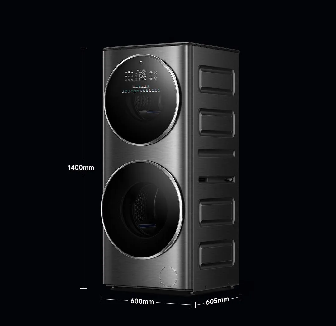 Máy Giặt Sấy Xiaomi Mijia MJ206 2 Tầng, Giặt 15kg Và Sấy 7kg