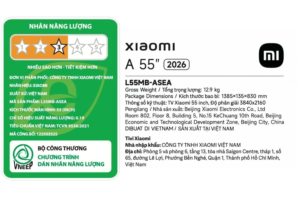 Google Tivi Xiaomi A 4K 55 inch L55MB-ASEA - Ảnh 5