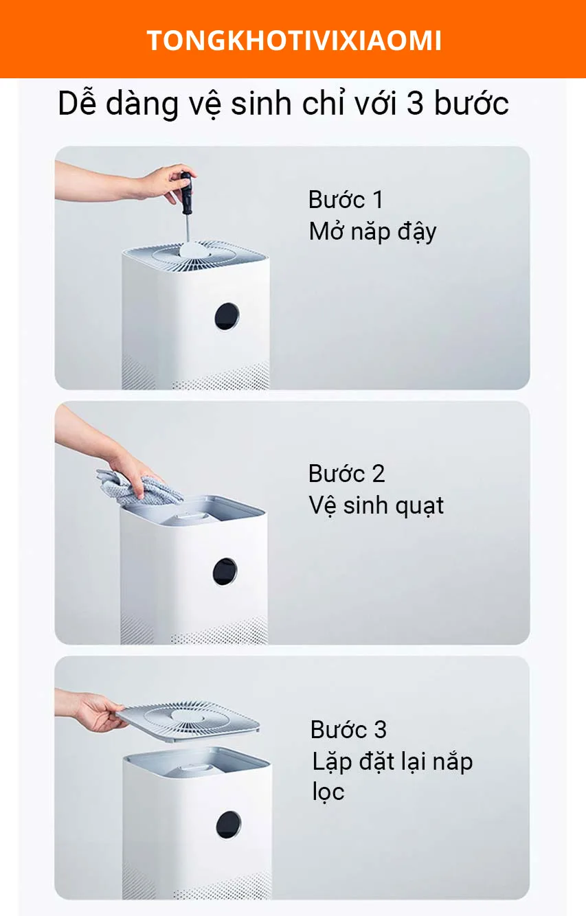 Máy lọc không khí Xiaomi Air Purifier 4 – Khử mùi hiệu quả