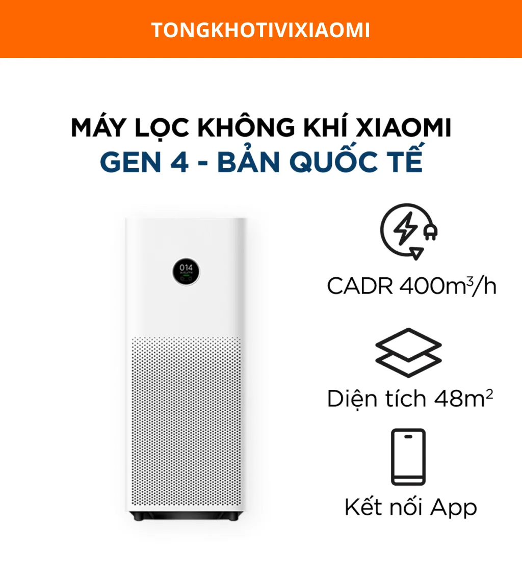 Máy lọc không khí Xiaomi Air Purifier 4 – Khử mùi hiệu quả - Ảnh 2