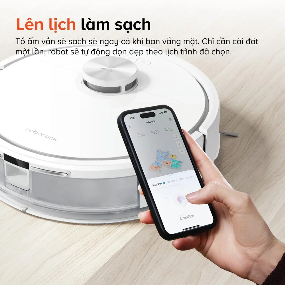Robot hút bụi lau nhà Roborock Q7 TF (màu đen)