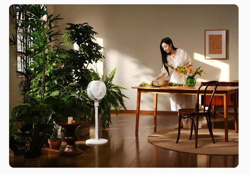 Quạt cây tuần hoàn không khí Xiaomi Mijia 08 – 100 cấp độ gió, điều chỉnh chiều cao