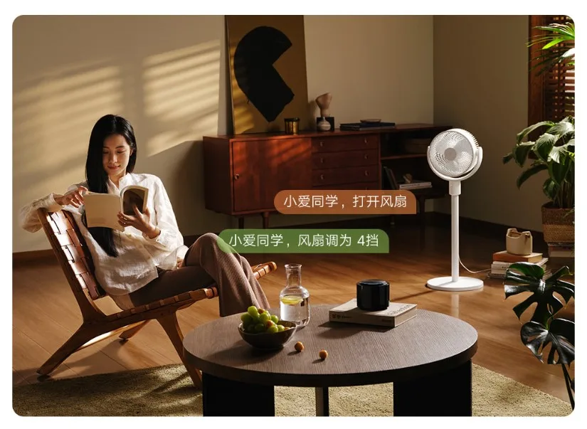 Quạt cây tuần hoàn không khí Xiaomi Mijia 08 – 100 cấp độ gió, điều chỉnh chiều cao