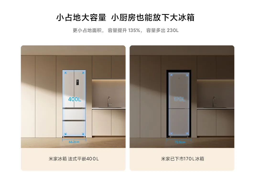 Tủ Lạnh 4 Cánh Xiaomi Mijia 400L BCD-400WFMBI