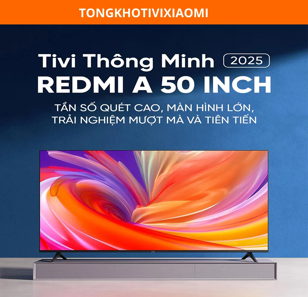 Tivi Xiaomi Redmi A50 2025 50 Inch UHD 4K 120Hz Ram 2GB Rom 32GB - Ảnh 2